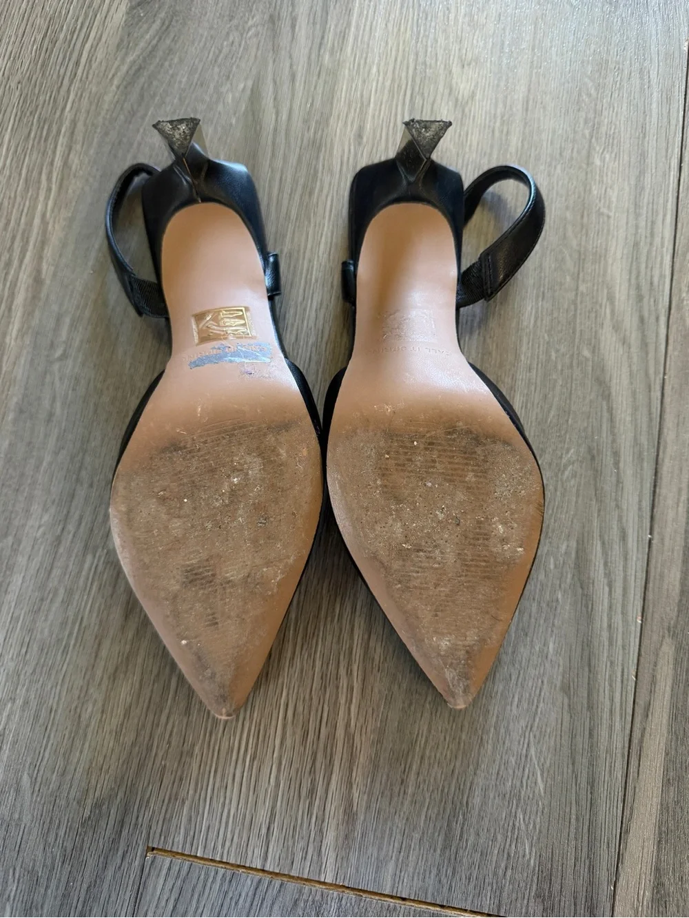 Call It Spring Black Pointed-Toe Slingback Heels - Picture 3 of 4